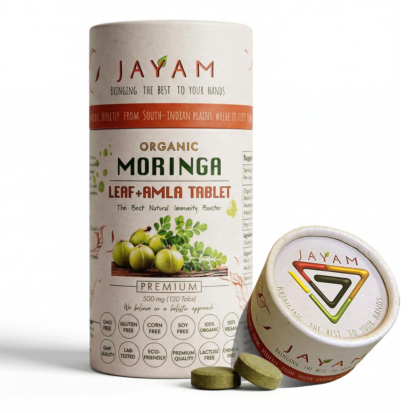 JAYAM Moringa Organic Leaf+Amla Tablets 120 Tablets