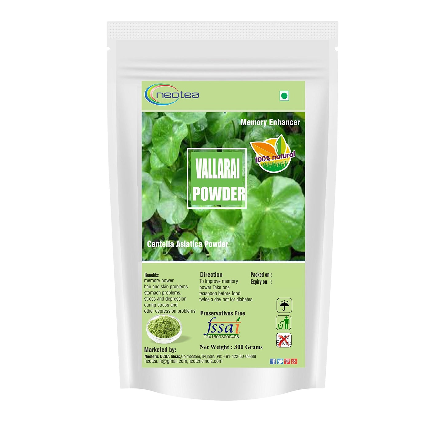 Neotea Gotu Kola (Vallarai) Powder 10.5822
