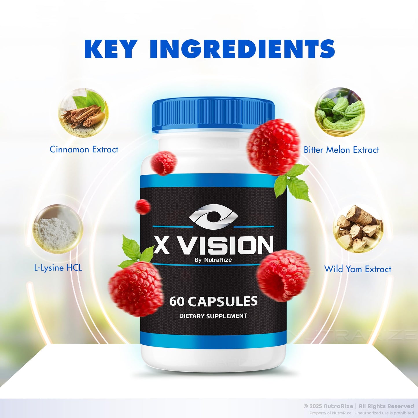 NutraRize X Vision Capsules, 120 Capsules