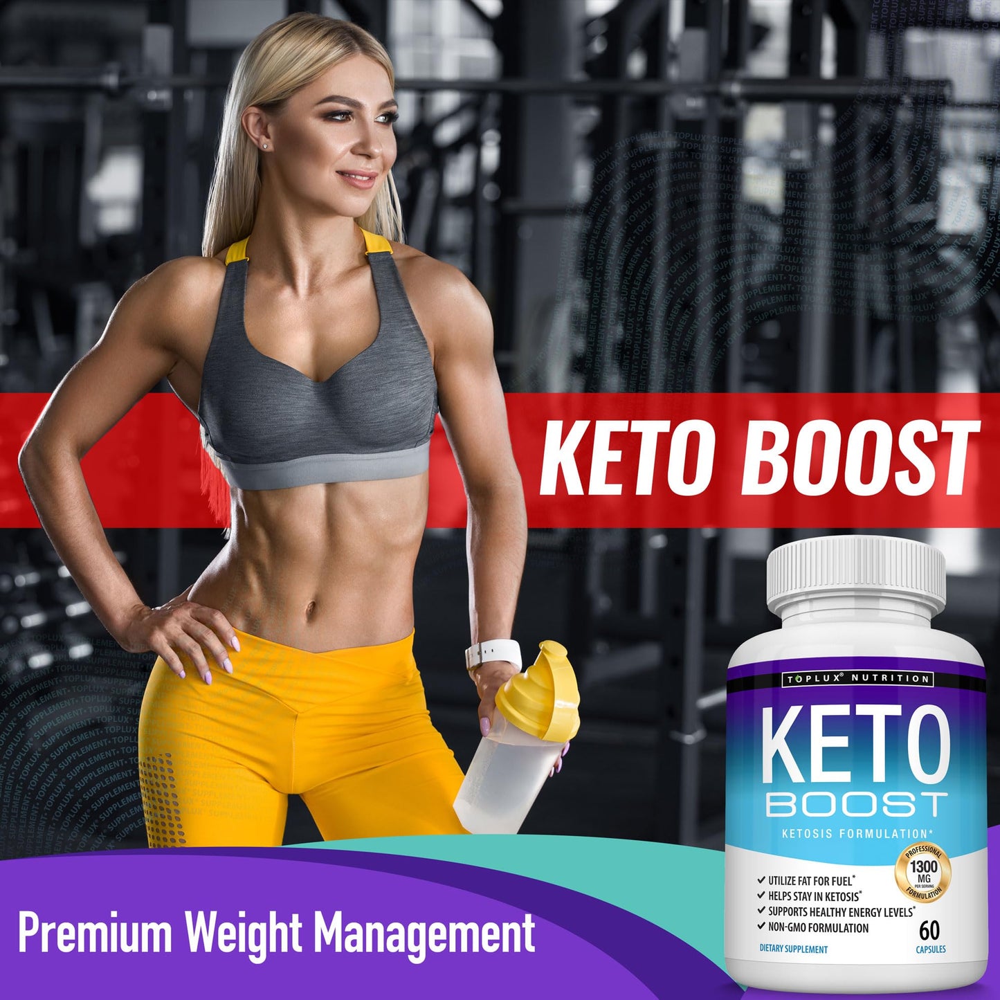 Toplux Keto Boost Diet Pills Ketosis Supplement Capsules 120 Capsules