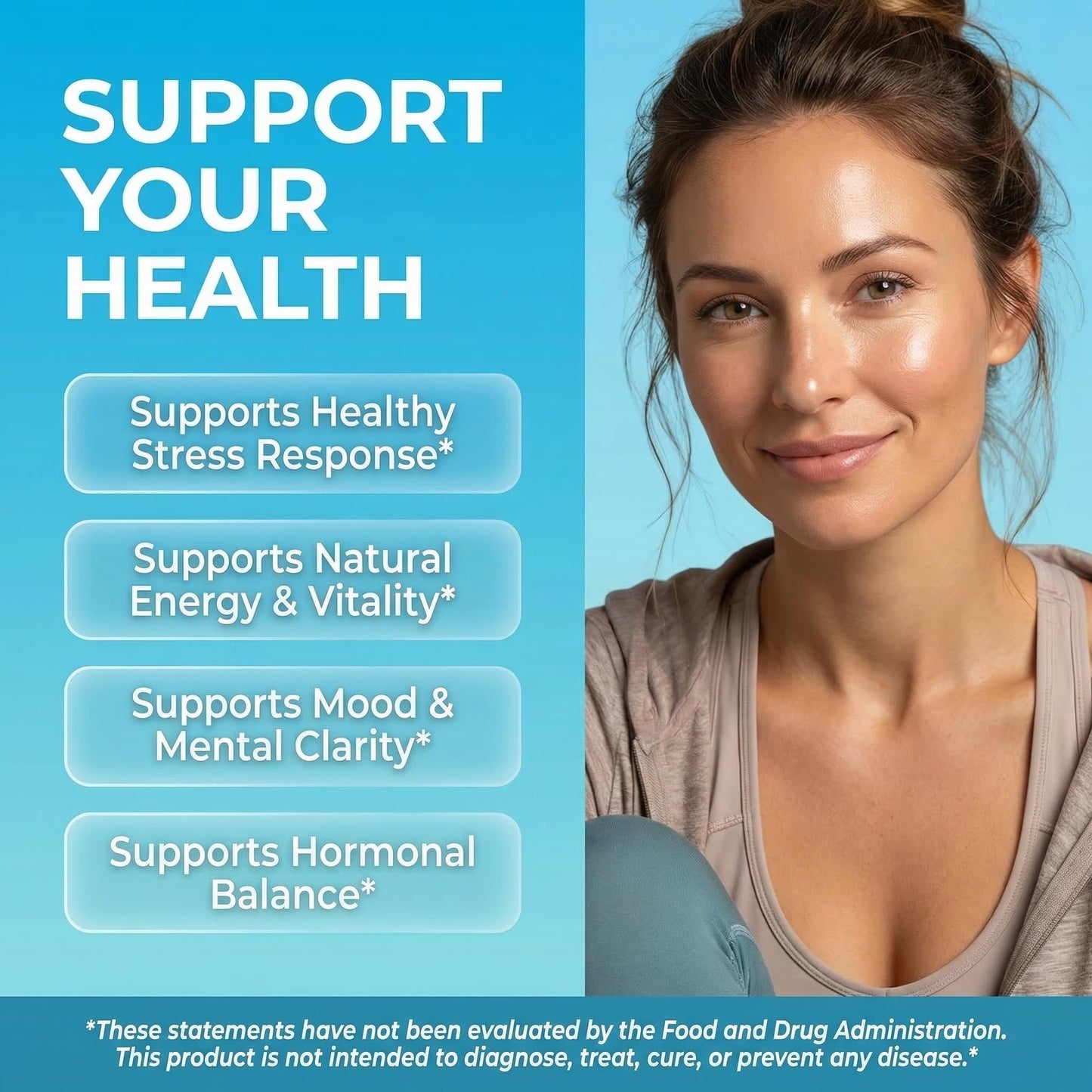 Clean Nutraceuticals Cortisol Supplements for Women 90 Capsules