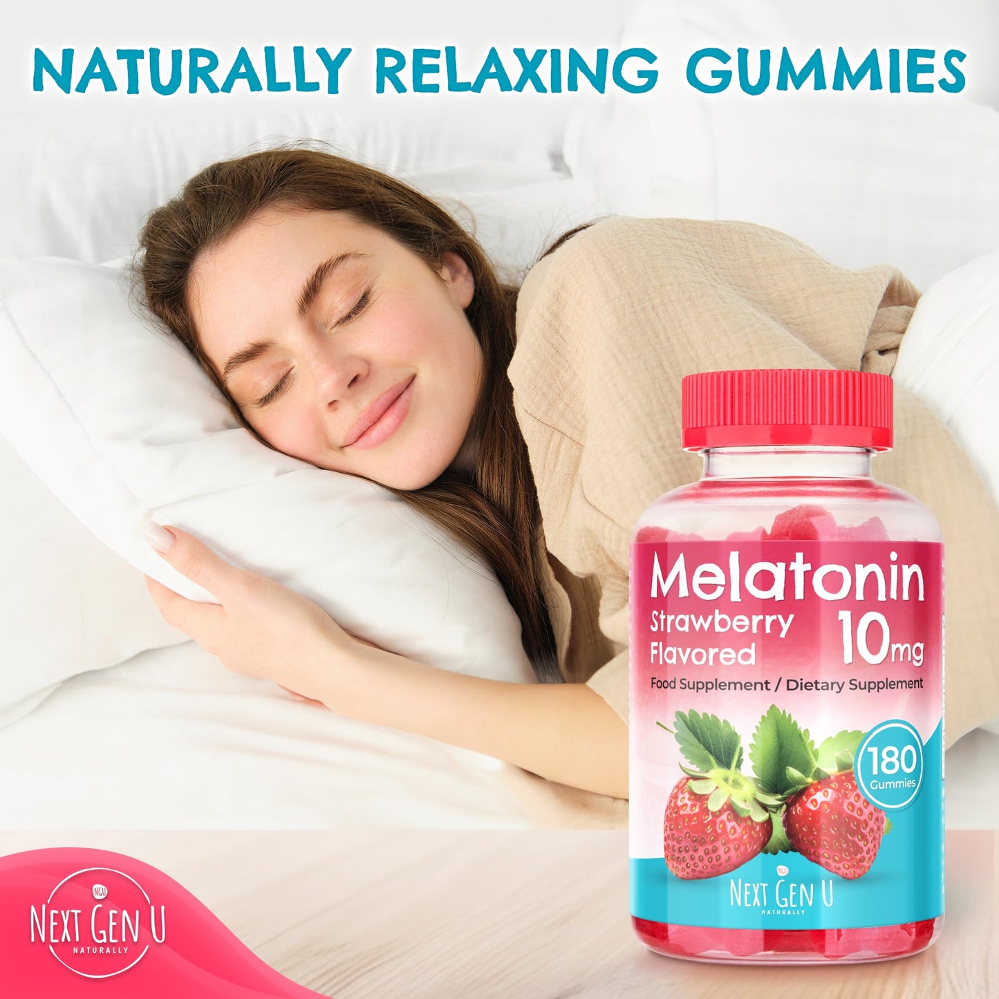 NGU Next Gen U Melatonin Gummies 180 Count