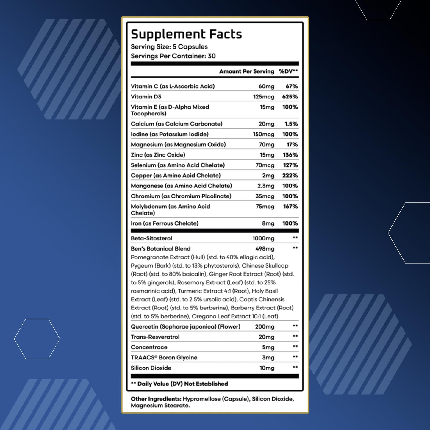 Ben's Natural Health Total Health Advanced Prostate Support Supplement Capsules 450