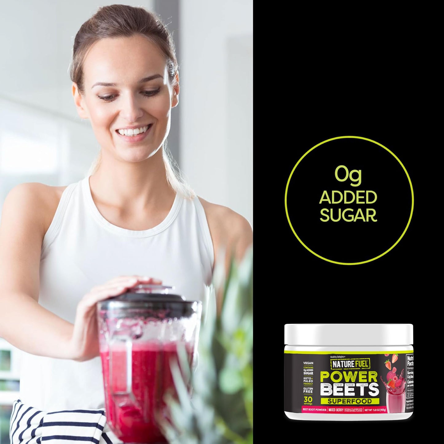 SlimFast Healthy Delights Nature Fuel Power Beets Powder 5.8 Ounce