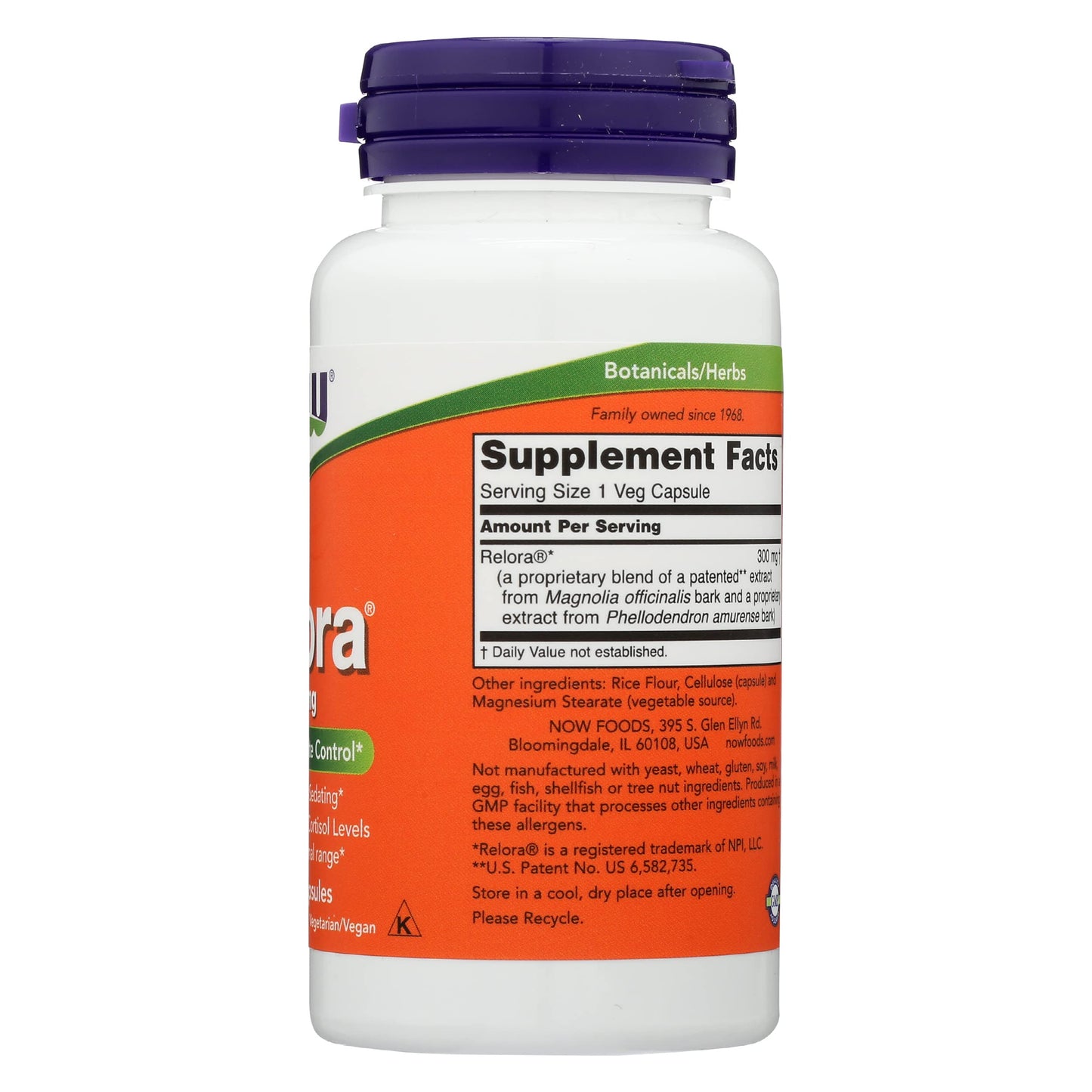 NOW Foods Relora 300 Capsule, 60 Count