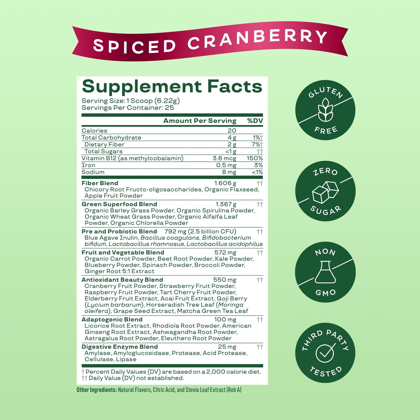 Bloom Nutrition Superfood Greens Powder, 25 Servings