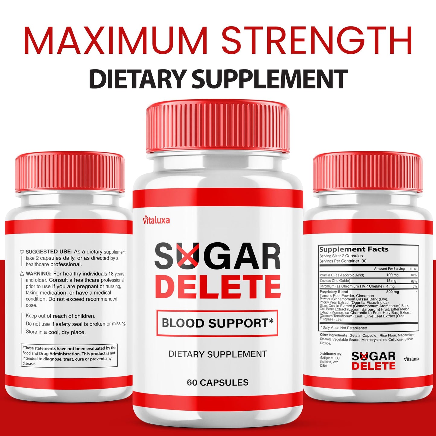 Vitaluxa Sugar Delete Capsules 180 Capsules