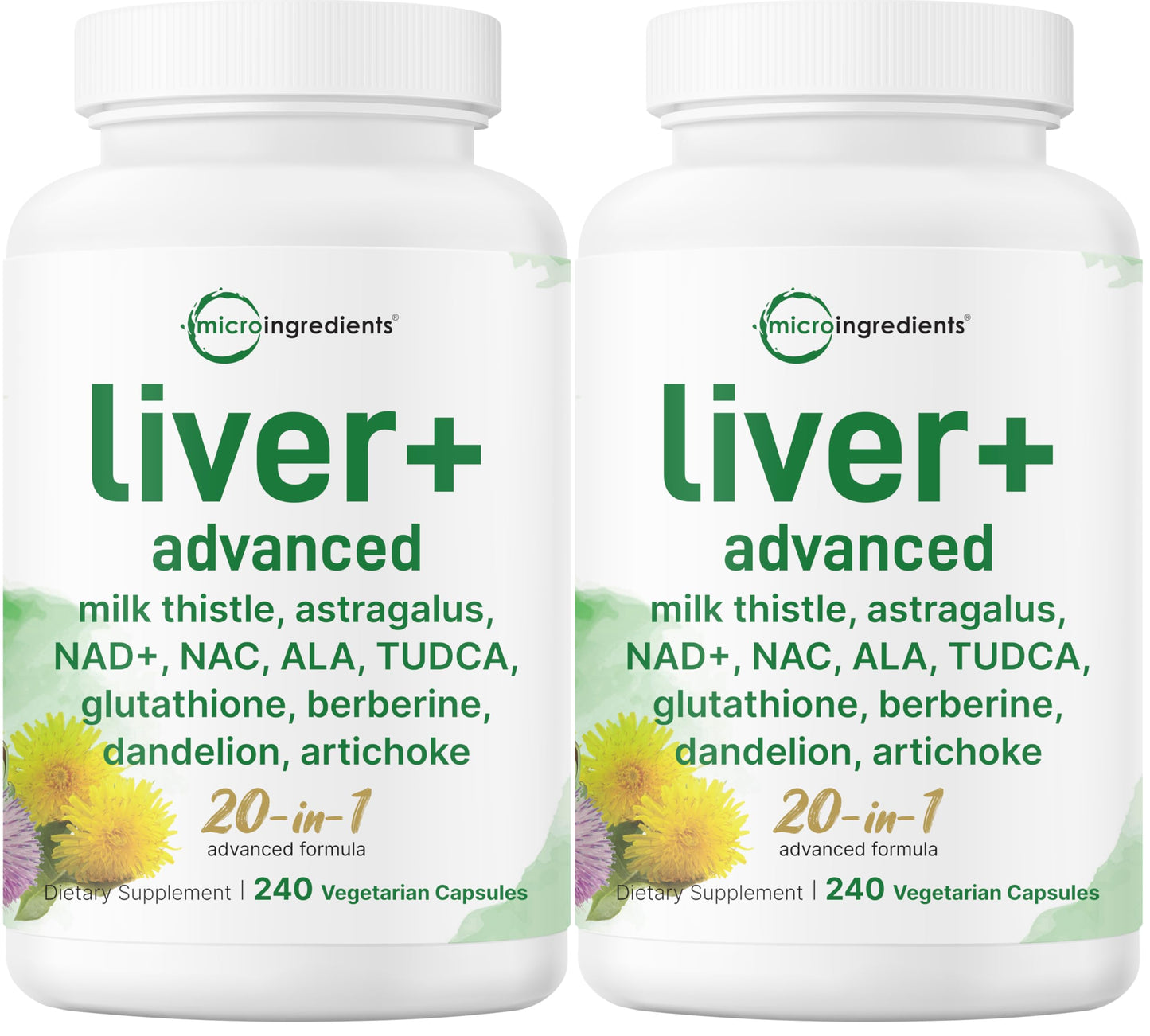 Micro Ingredients Liver Advanced+ Veggie Capsules 480