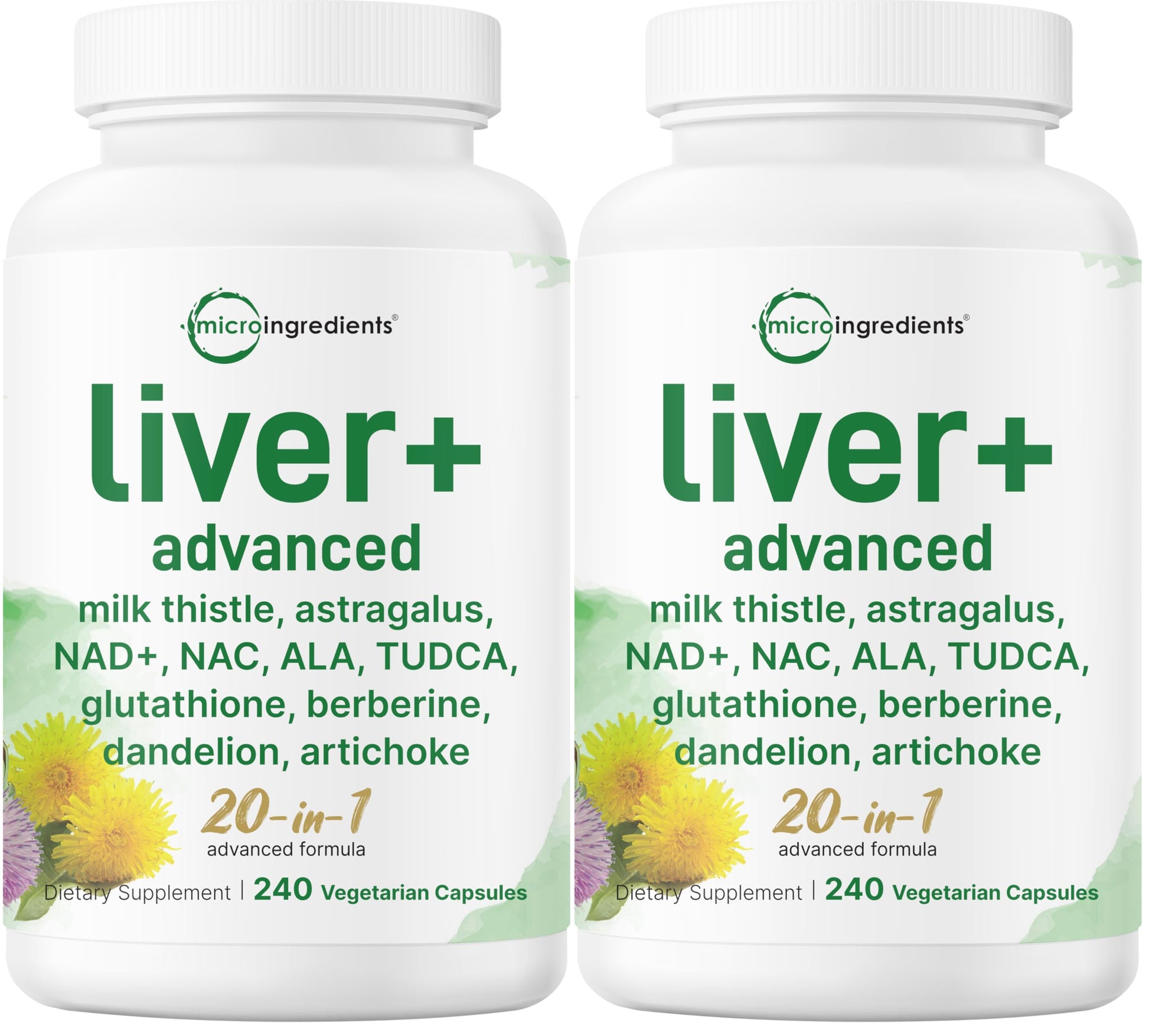Micro Ingredients Liver Advanced+ Veggie Capsules 480
