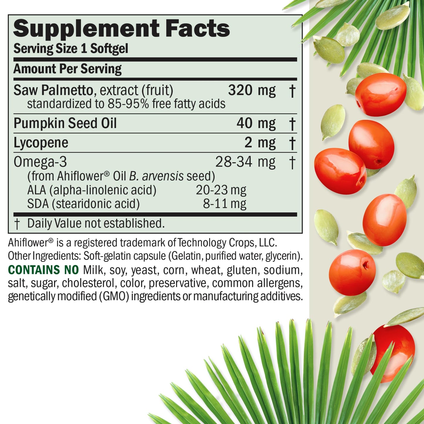 ANDREW LESSMAN Prostate Support Supplement for Men's Health Capsules 30 Count