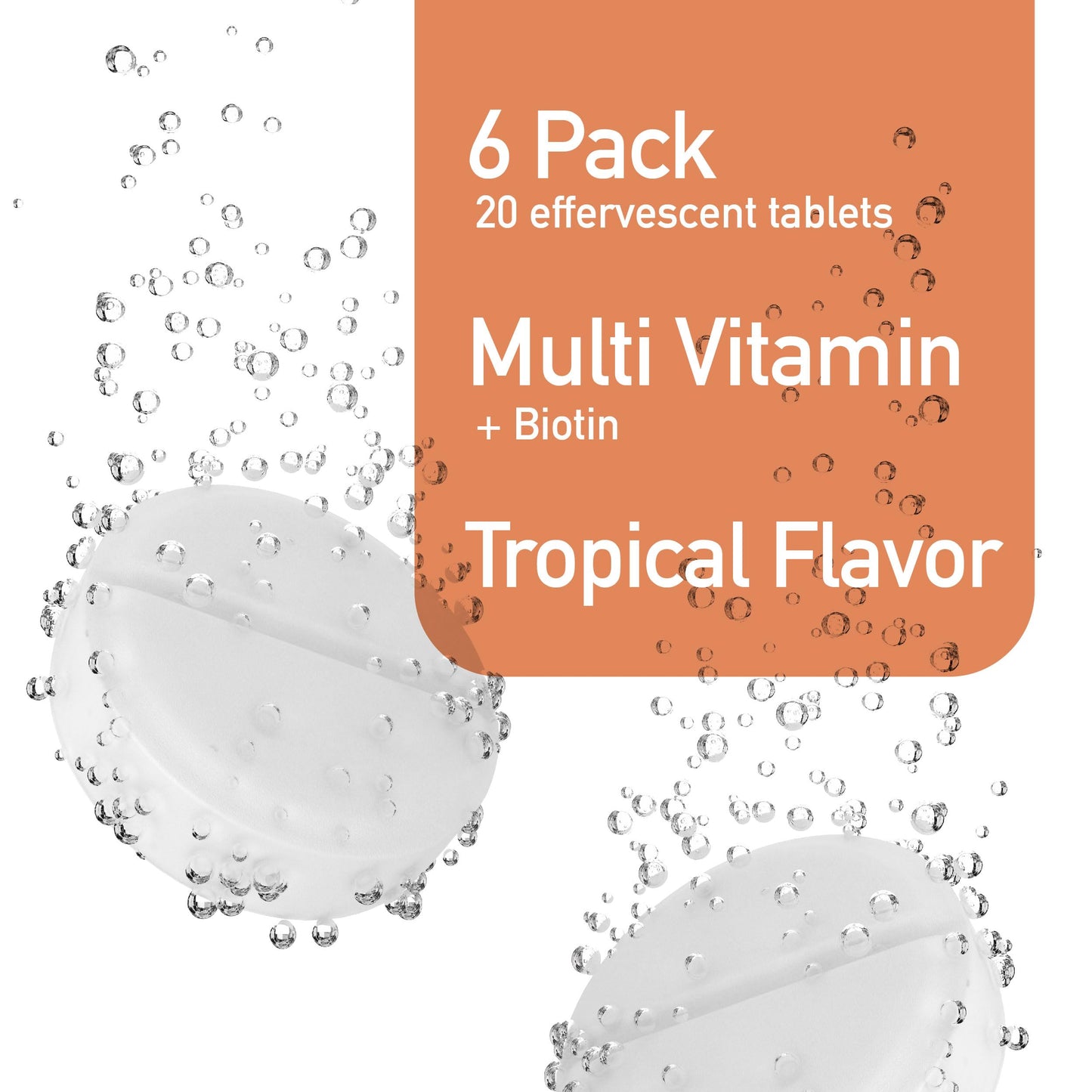 Swiss Imports Effervescent Multivitamins + Biotin Tablet, 120 Tablets