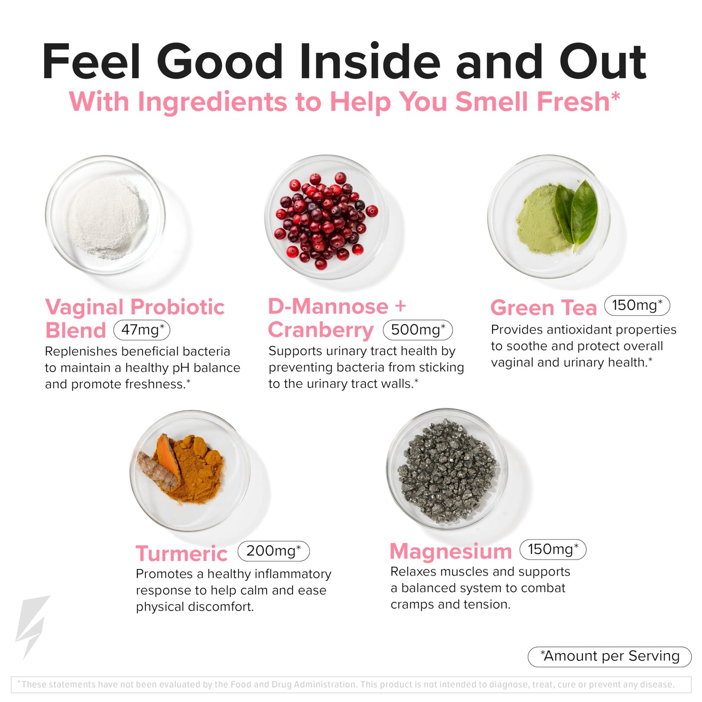 InnoSupps Inno UT Balance - Women's Probiotics with Cranberry, Magnesium, Green Tea & Turmeric Capsules 60 Count