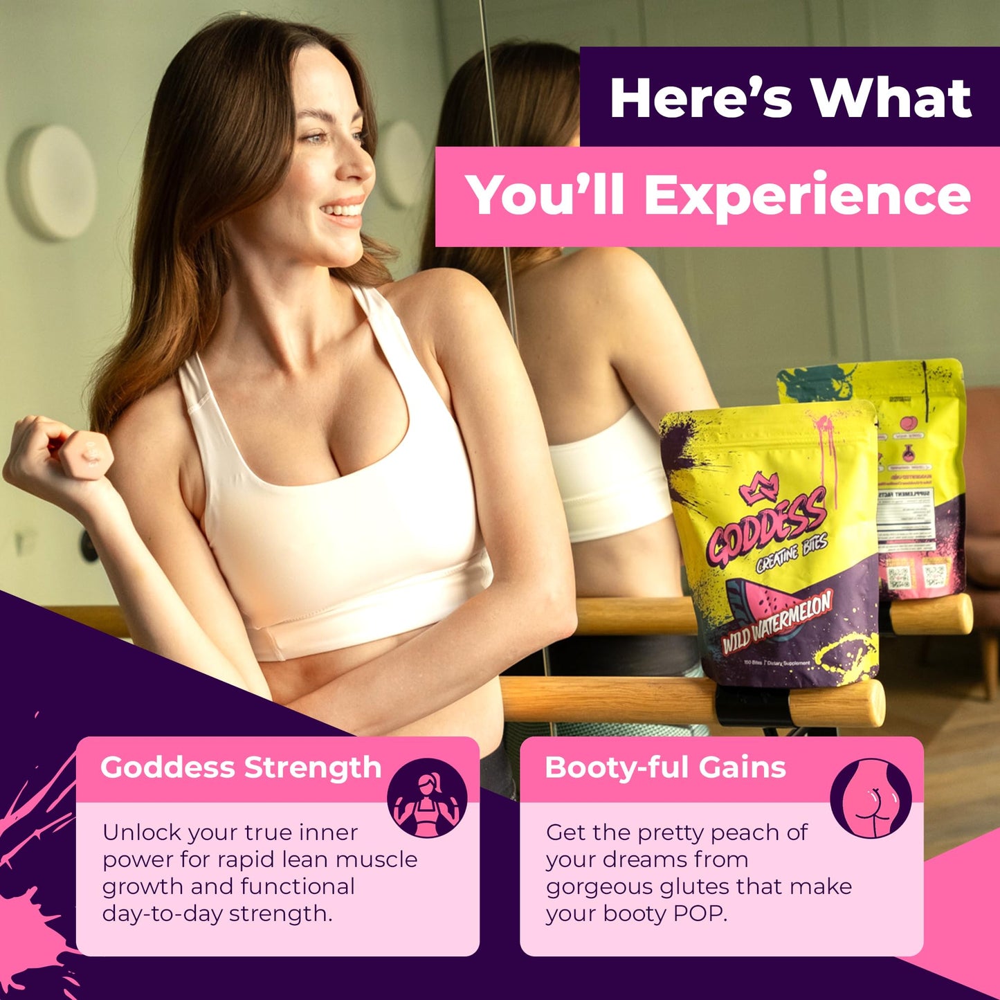 Primal Queen Goddess Creatine Gummies 150 Bites