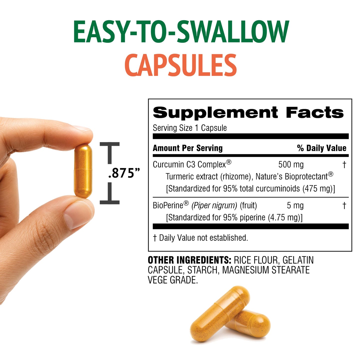 Botanic Choice Curcumin C3 Complex with Bioperine Capsules 30 Count