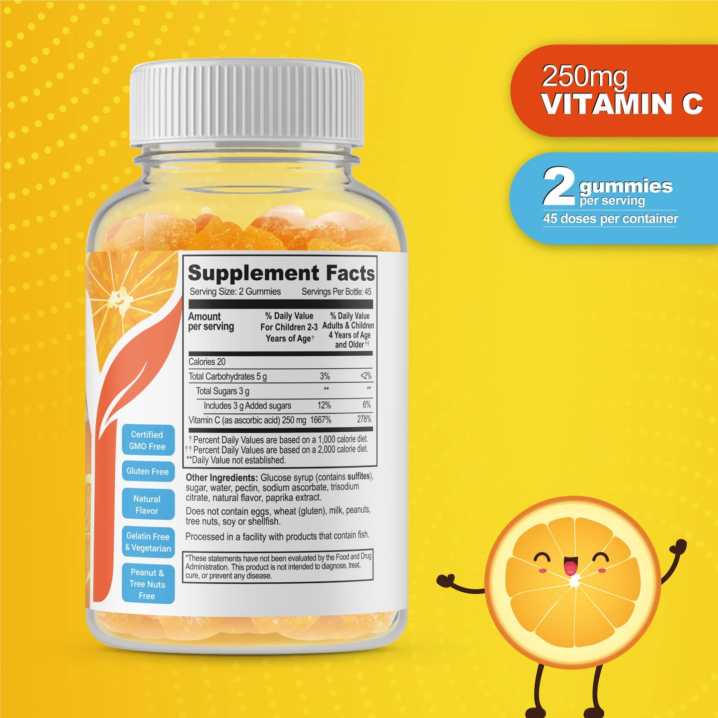 Doctors Orders Vitamin C Gummies for Kids Gummy 90 Count