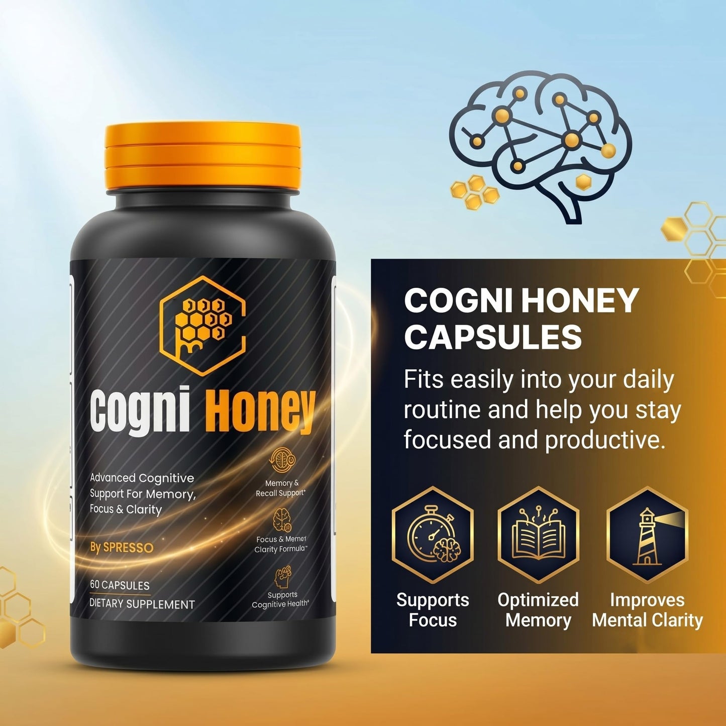SPRESSO Cogni Honey 120 Capsules