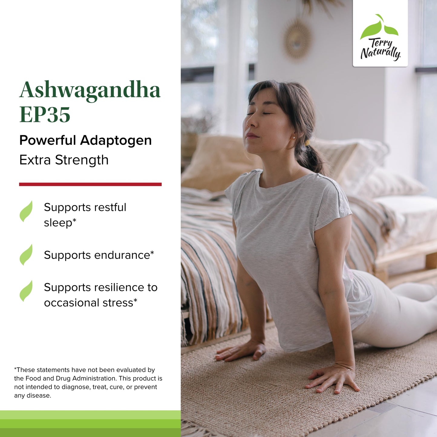 Terry Naturally Ashwagandha EP35 Extra Strength 60 Capsules