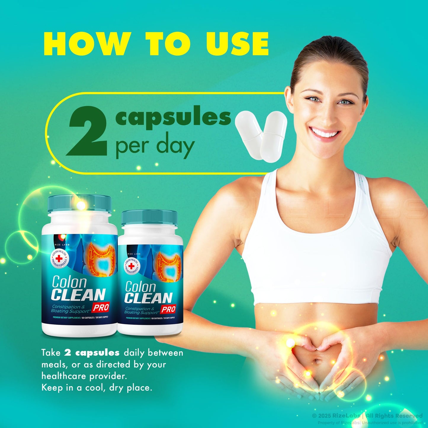 Rize Labs Colon Clean Pro 180 Capsules