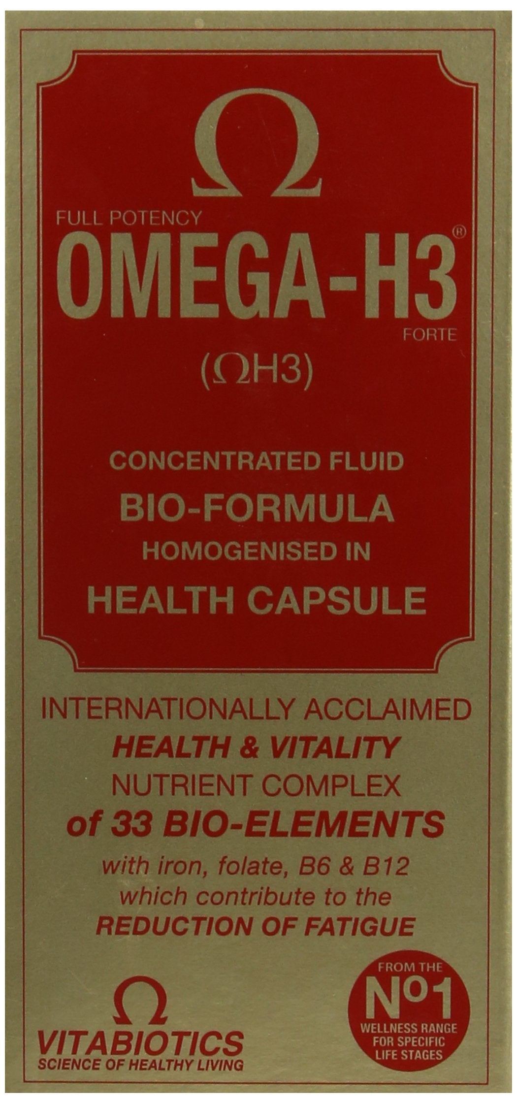 Vitabiotics Omega-H3 Multivitamin Mineral Capsules, 30 Capsules