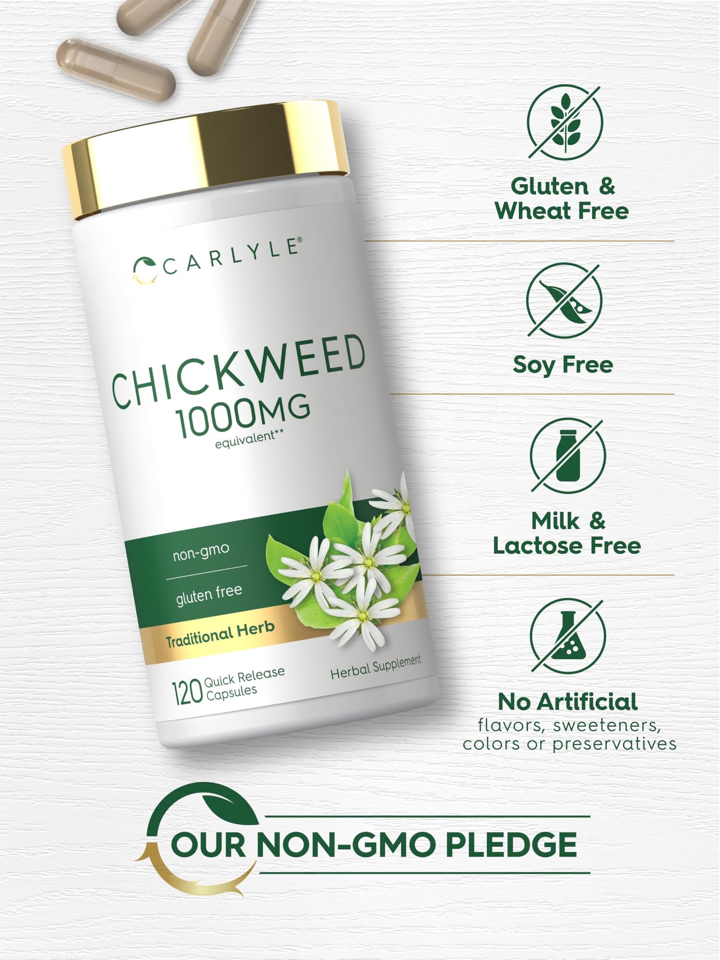 Carlyle Chickweed Supplement Capsule 120 Capsules