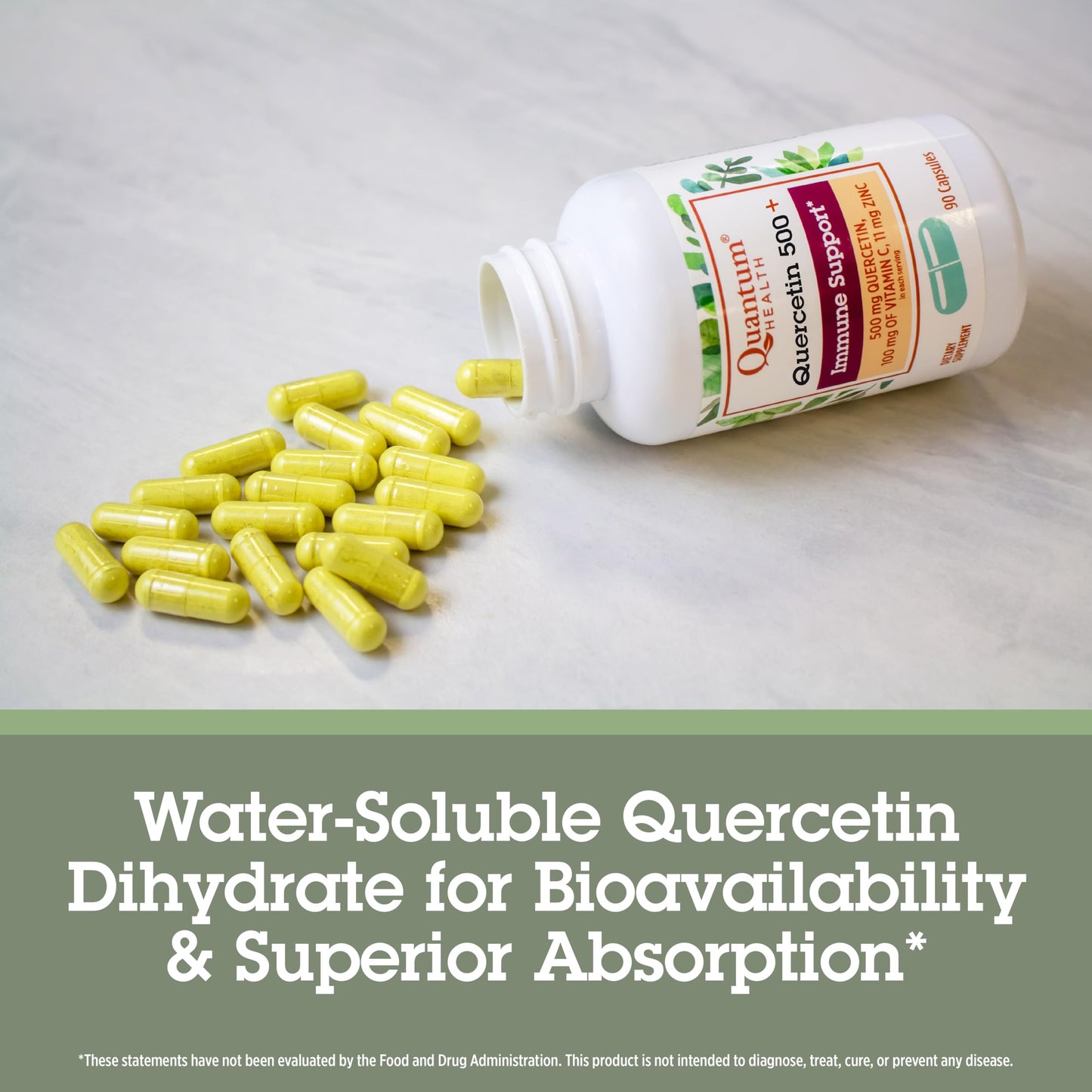 Quantum Quercetin 500+ Immune & Respiratory Support, 90 Capsules