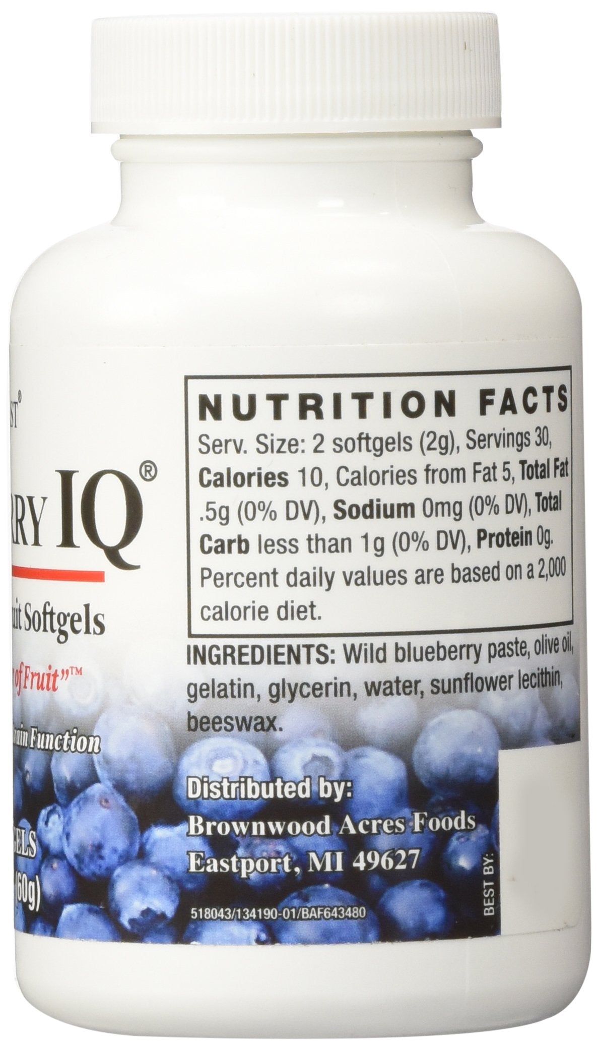 FruitFast Wild Blueberry IQ Softgel 1 Count