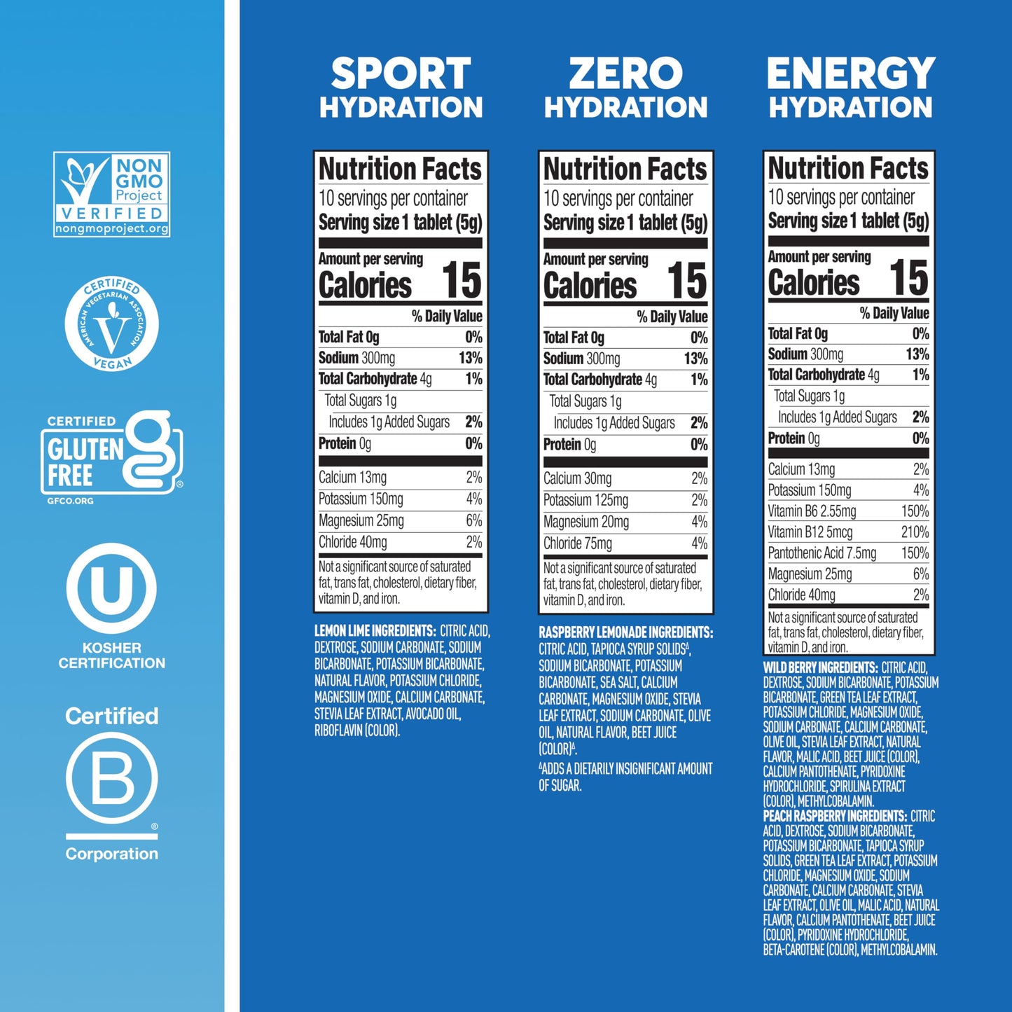 Nuun Energy Caffeine + B Vitamins Tablets, 40 Count