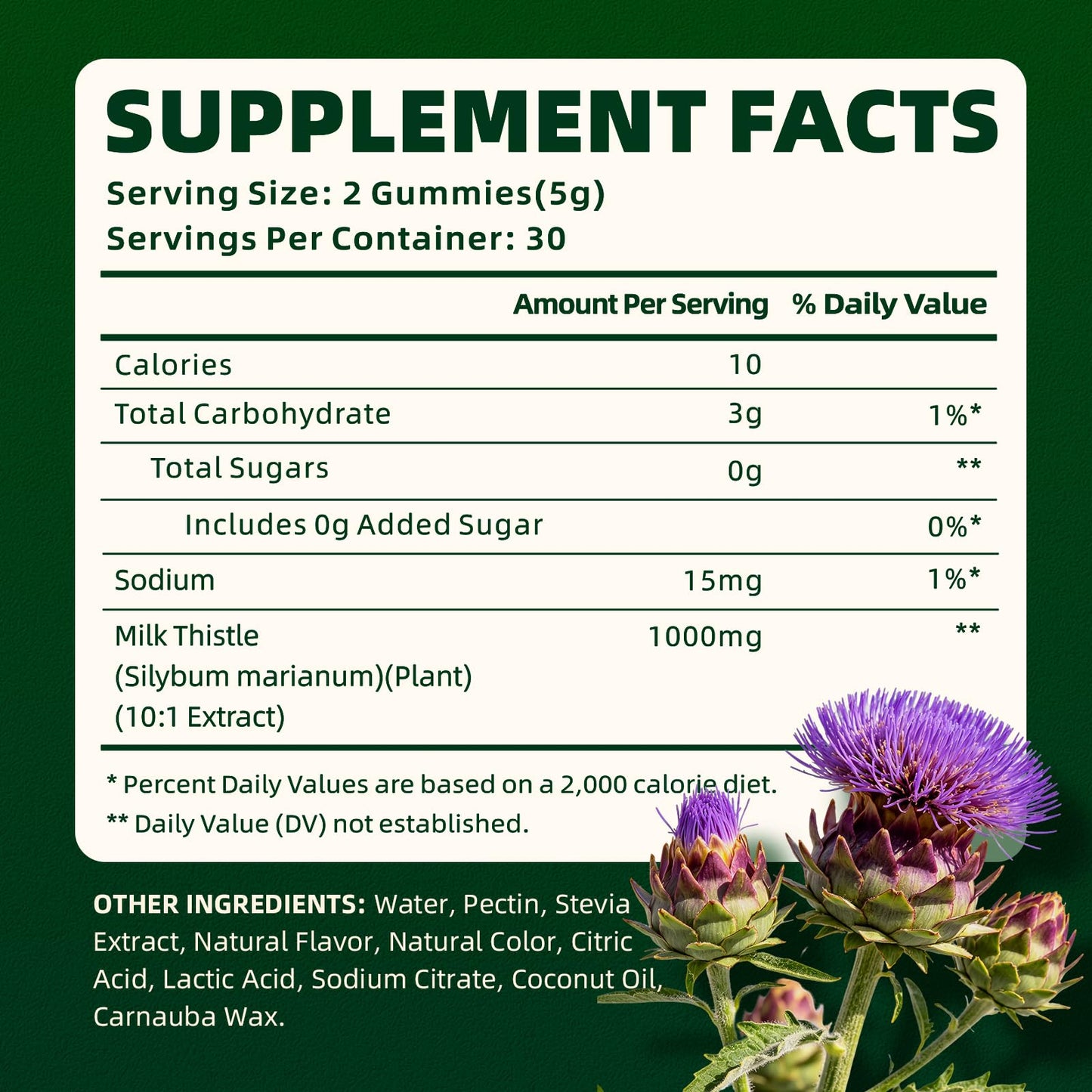 softbear Milk Thistle Gummies 1000mg, 120 Count