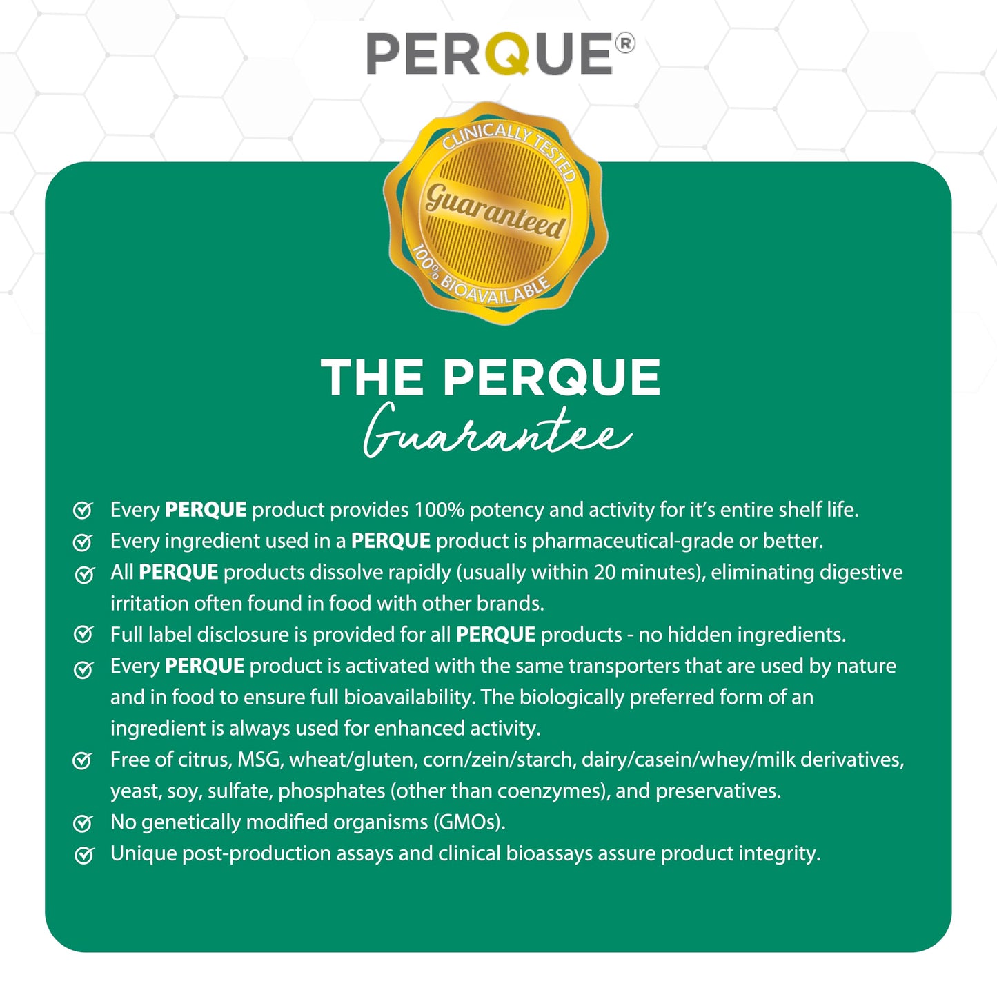 PERQUE Bone Guard Forte Capsule 100 Count