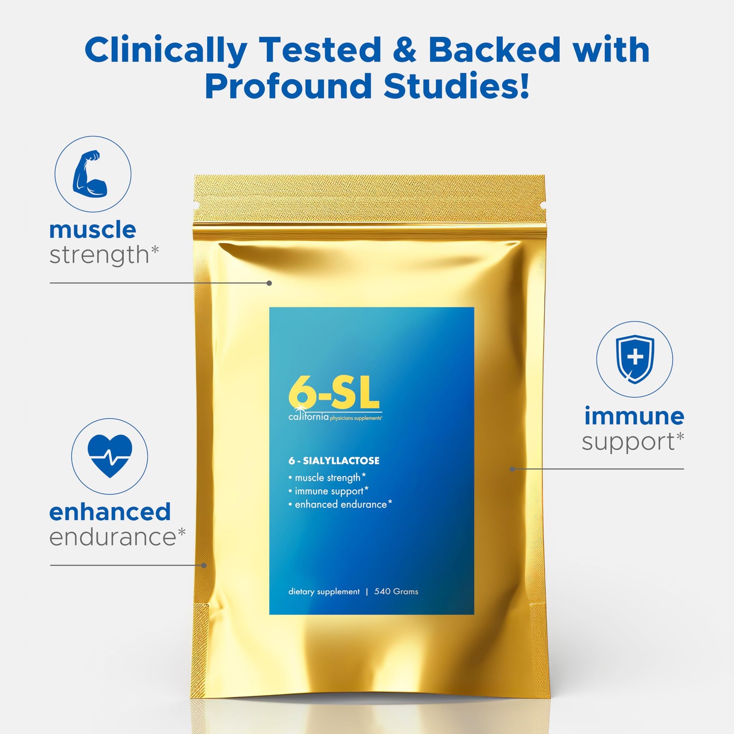 California Physicians Supplements 6-Sialyllactose (6-SL) Muscle Support Powder, 1.19 lb