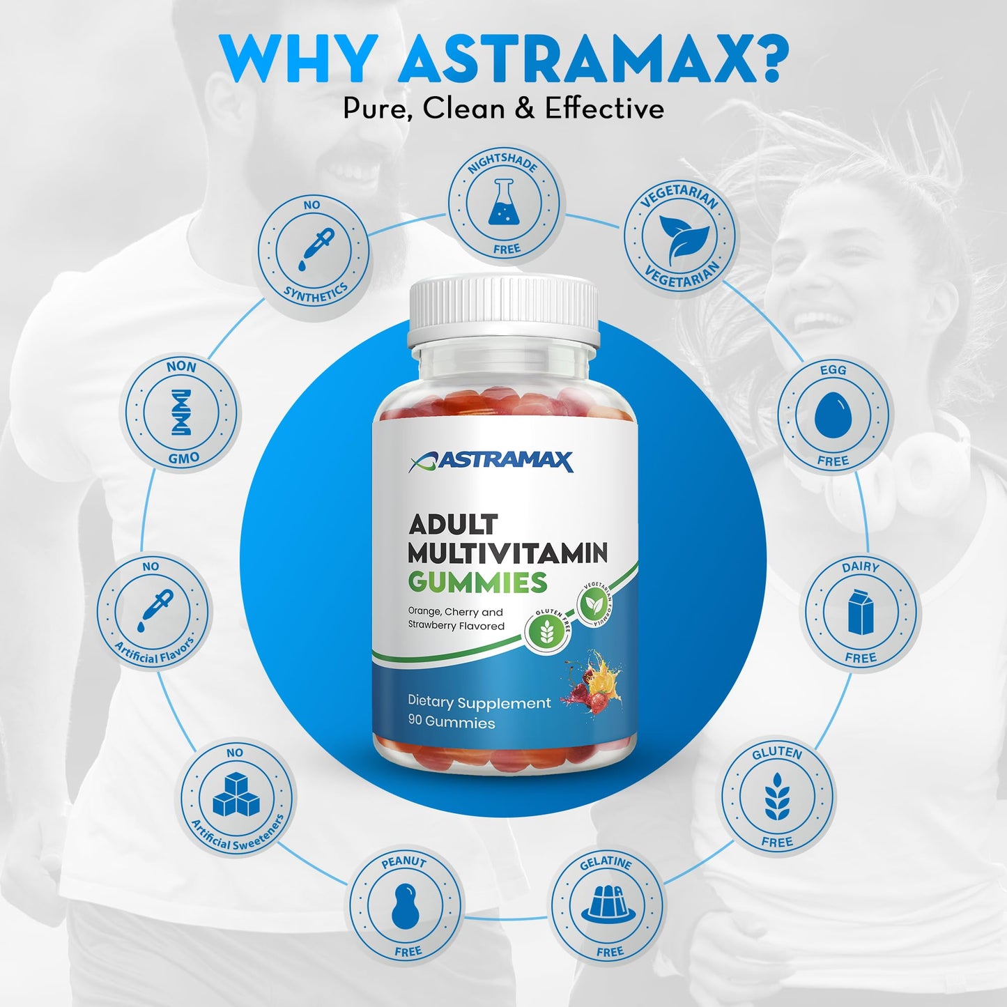Astramax Adult Multivitamin Gummies 90 Count