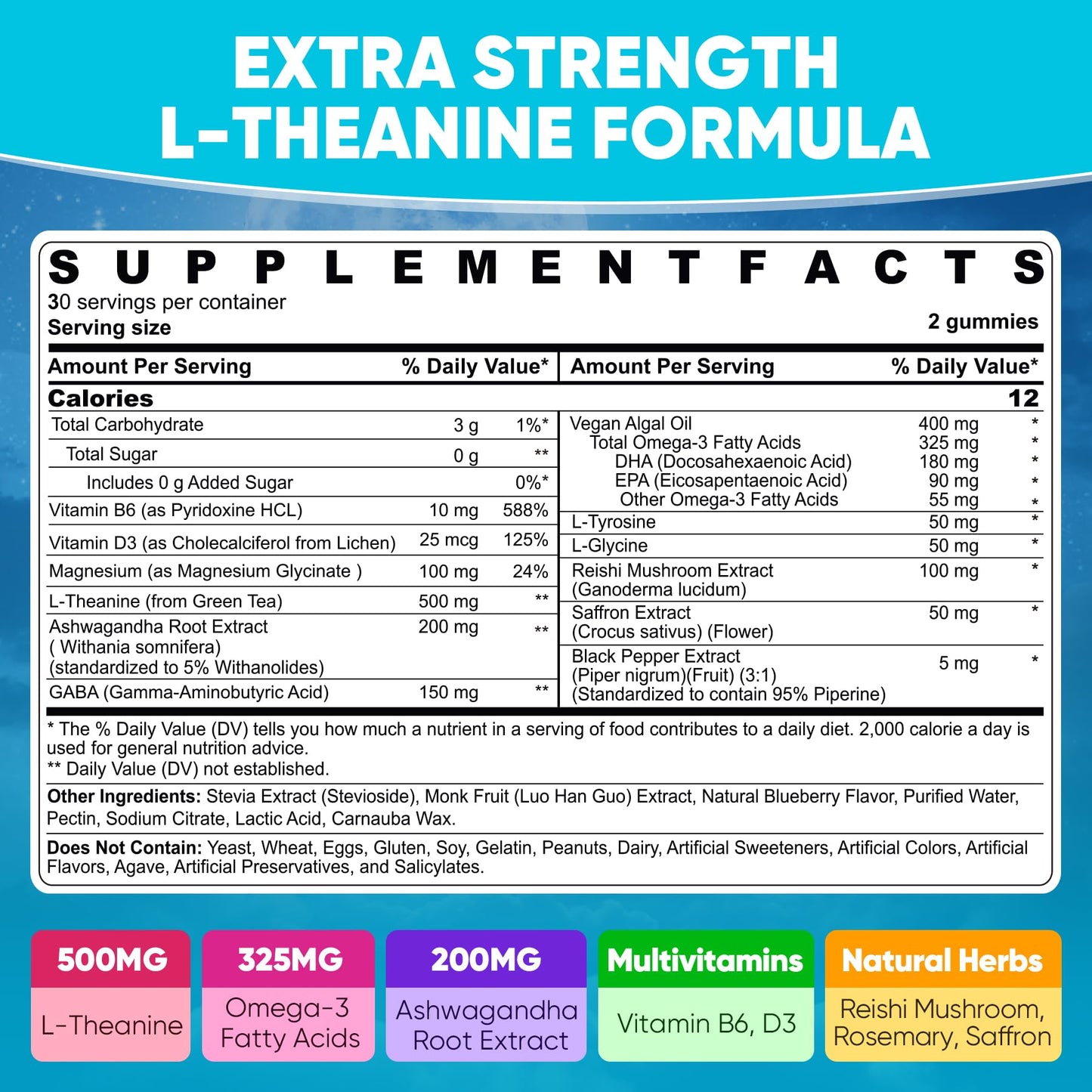 LILICARE Liposomal L-Theanine Gummies & Super Methylated Vitamin B Complex Gummies, 180 Gummies