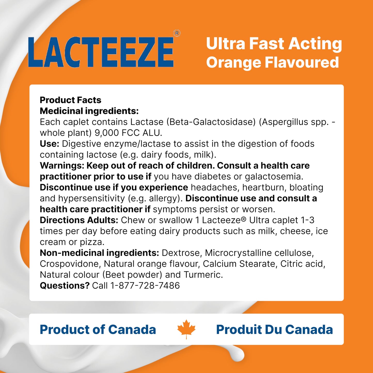 Lacteeze Ultra Digestive Enzyme Caplets 40 Count