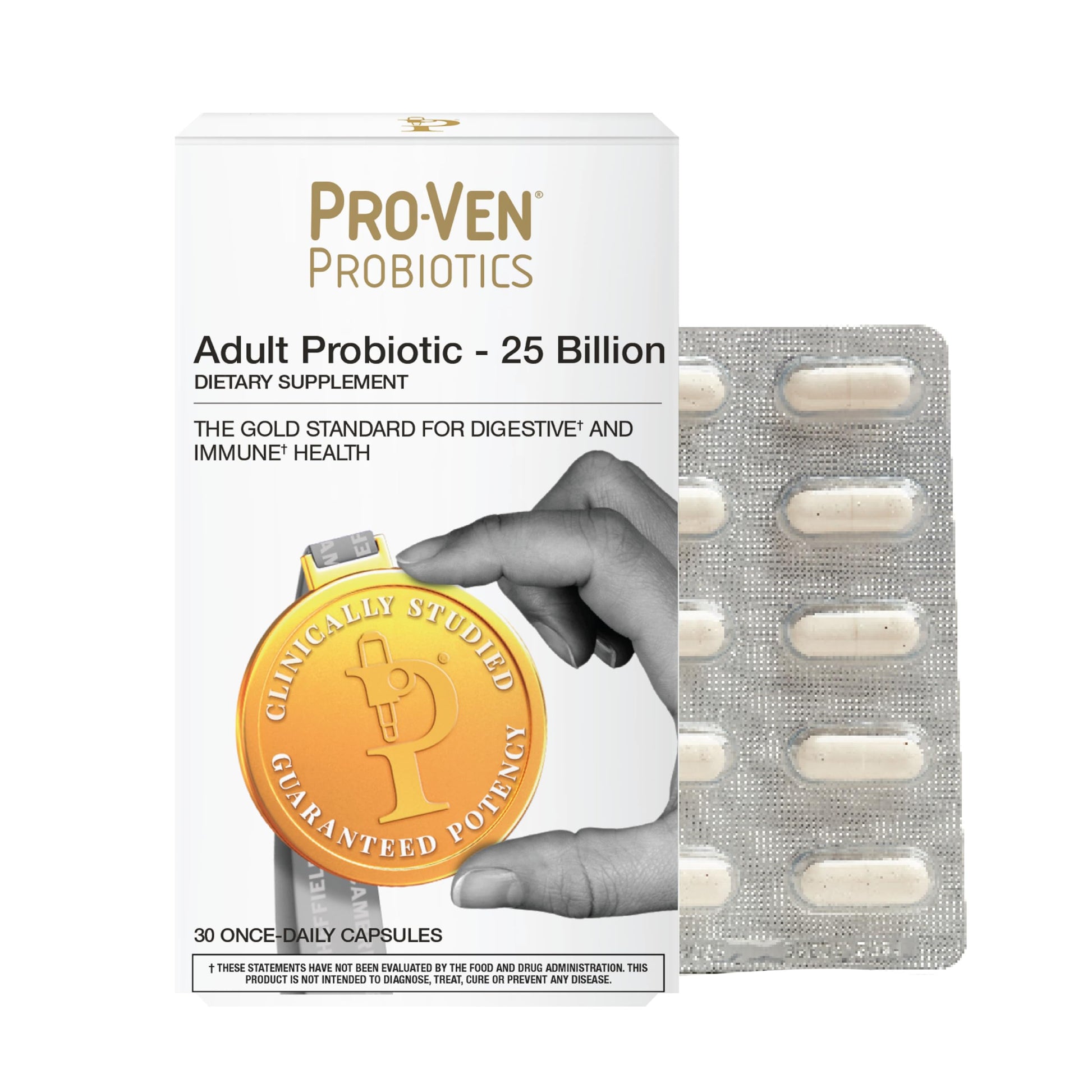 Pro-Ven Daily Probiotic for Women & Men Capsules, 30 Count