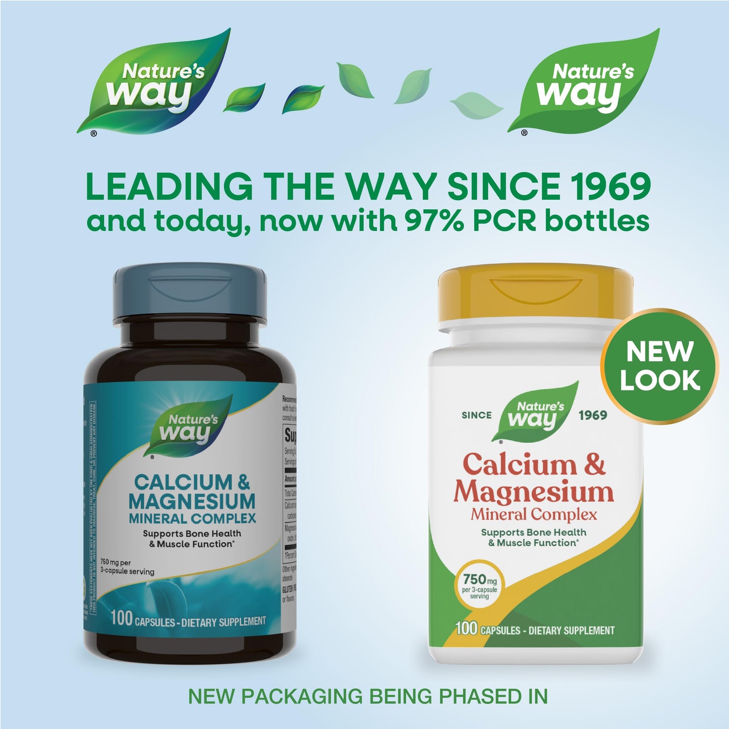 Nature's Way Calcium & Magnesium Mineral Complex Capsule, 100 Capsules