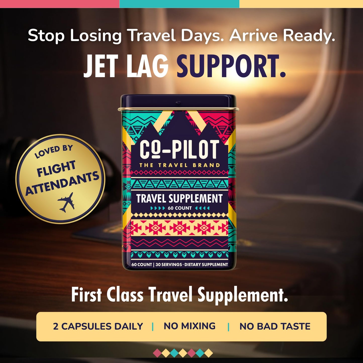 Co-Pilot The Travel Brand Original Travel Supplement 60 Capsules