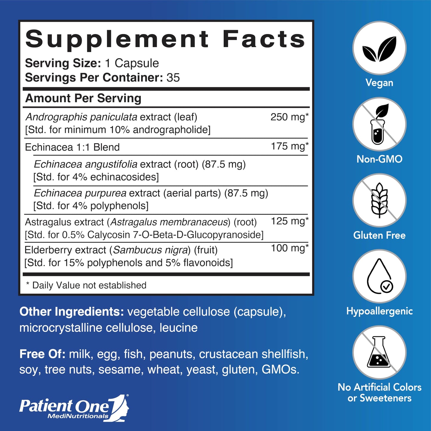 Patient One ViraCare 35 Capsules