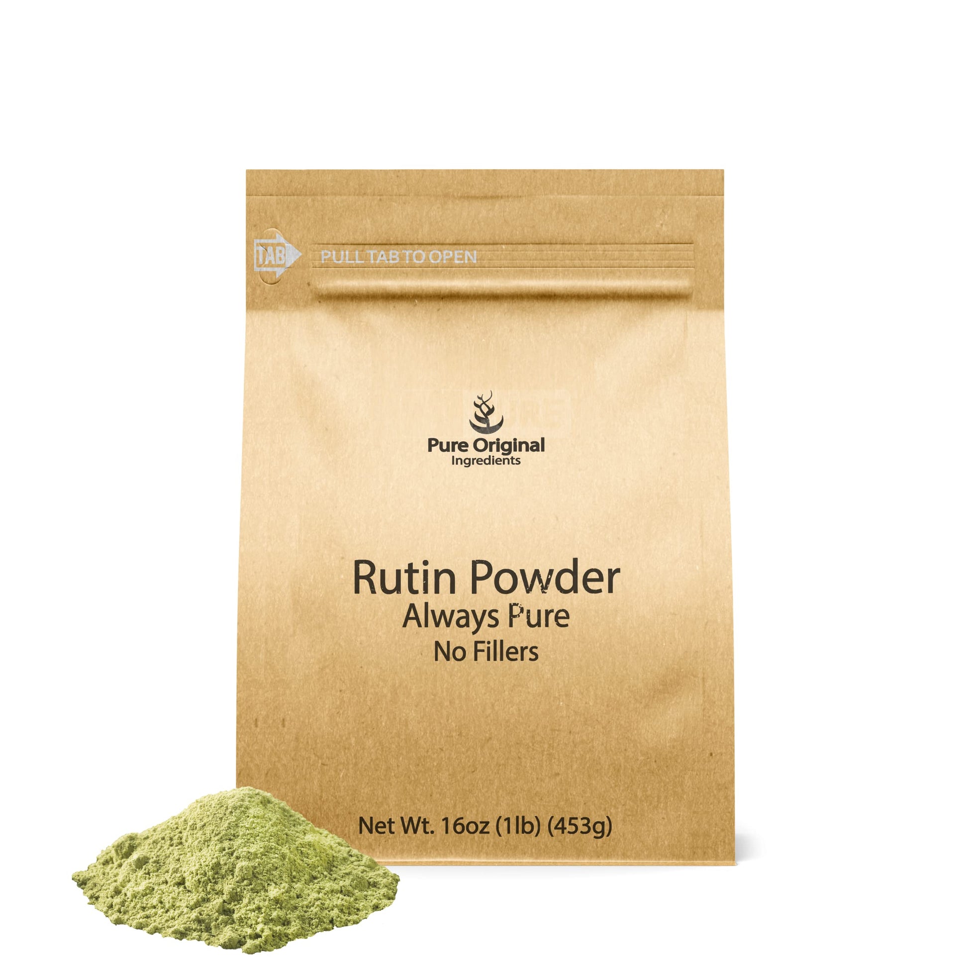 PURE ORIGINAL INGREDIENTS Rutin Powder 16 oz