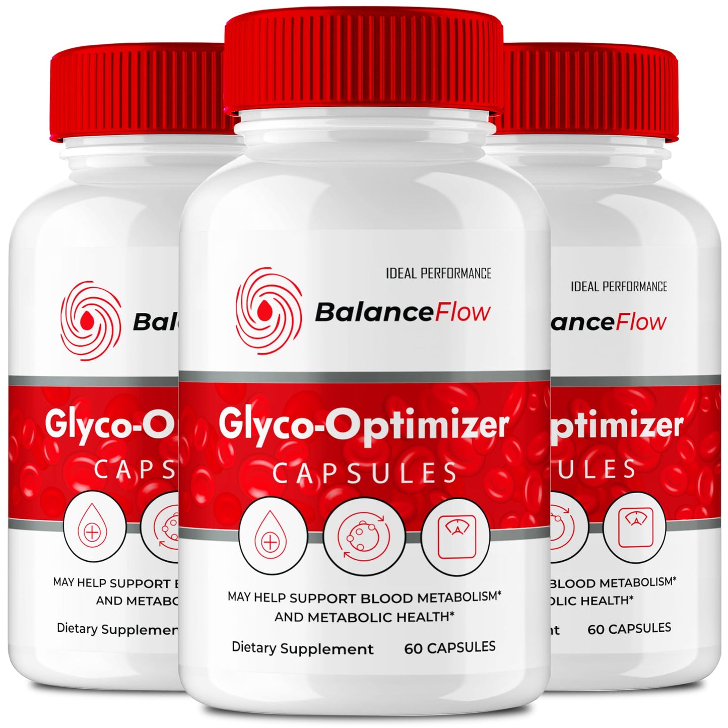 IDEAL PERFORMANCE Balance Flow Glyco Optimizer Capsules, 180 Count