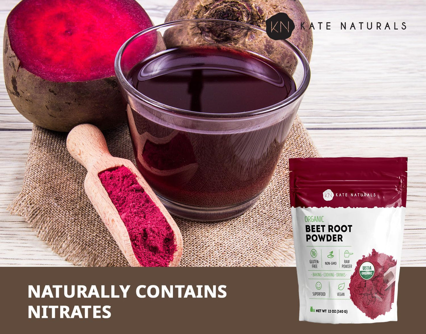 Kate Naturals Beet Root Powder 12 oz