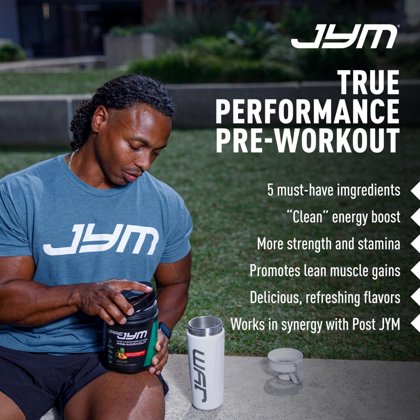 JYM Supplement Science Pre JYM Pineapple Strawberry Pre Workout Powder 27
