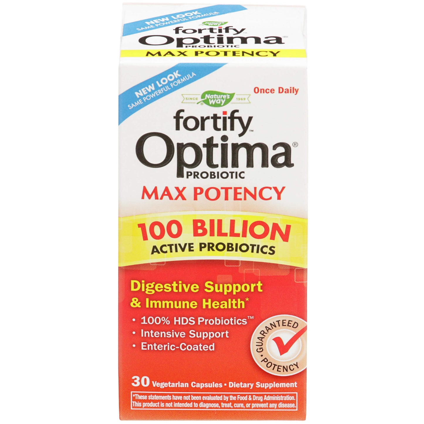 Nature's Way Fortify Optima Probiotic for Adults Capsules 30 Count