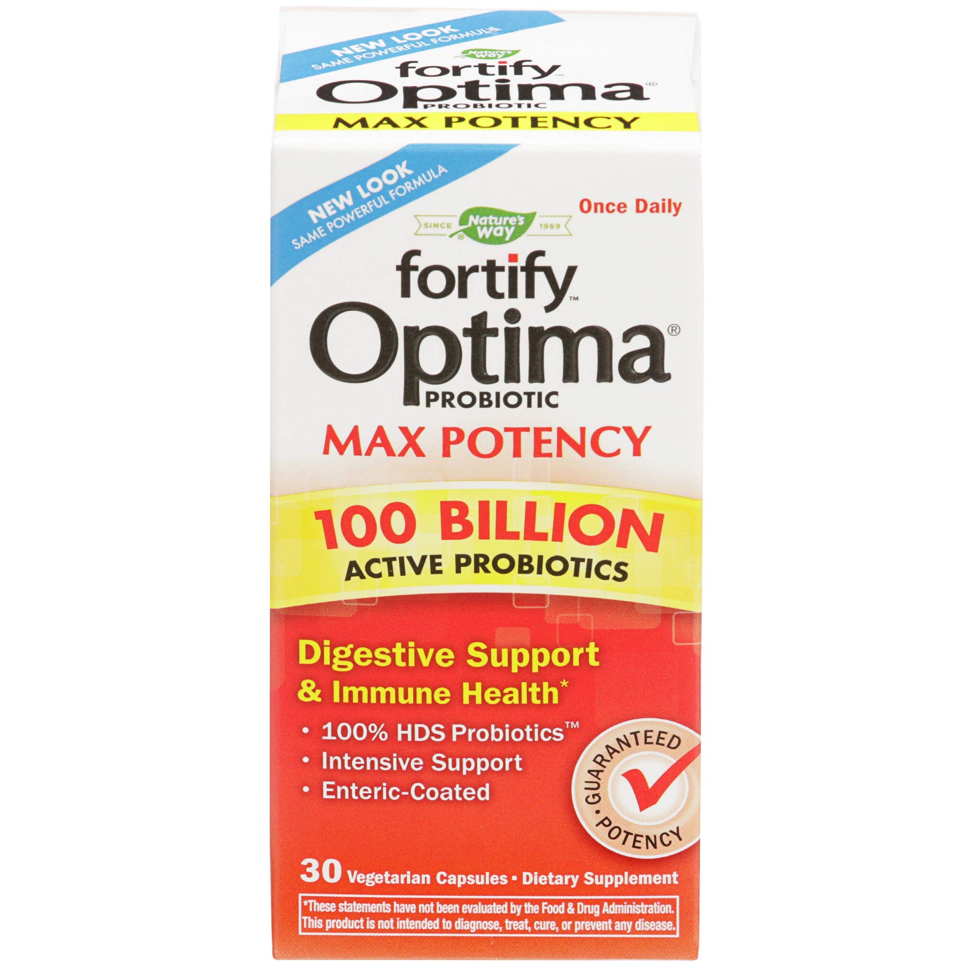 Nature's Way Fortify Optima Probiotic for Adults Capsules 30 Count