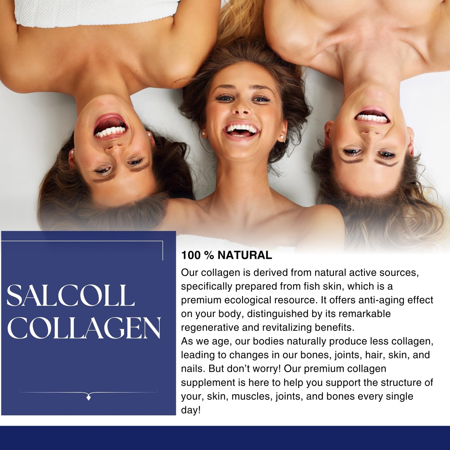 Salcoll Pure Marine Collagen Skin Capsules 120 Count