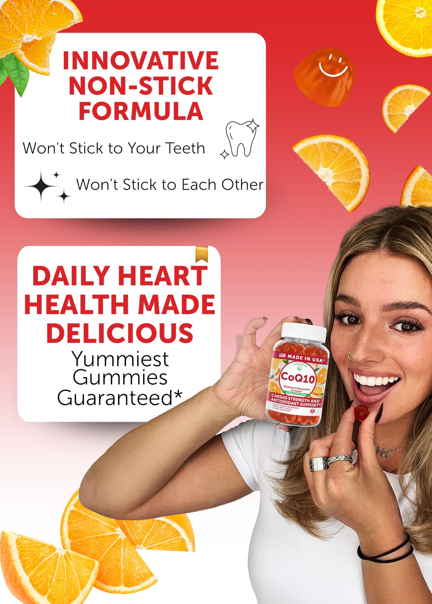 Lunakai CoQ10 Gummies 200mg, 60 Count
