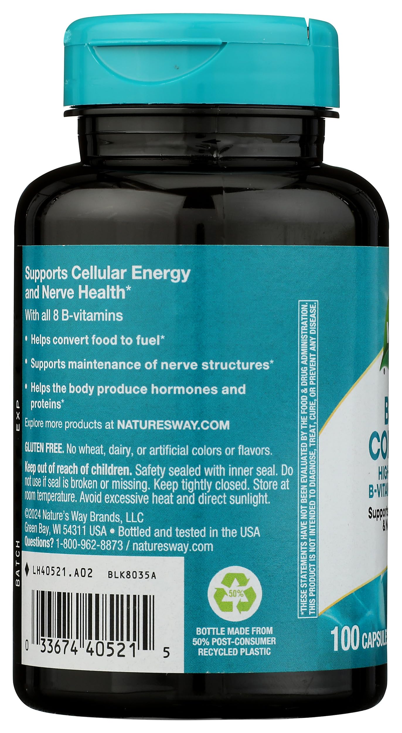 Nature's Way Vitamin B-100 Complex Capsule 100 Count