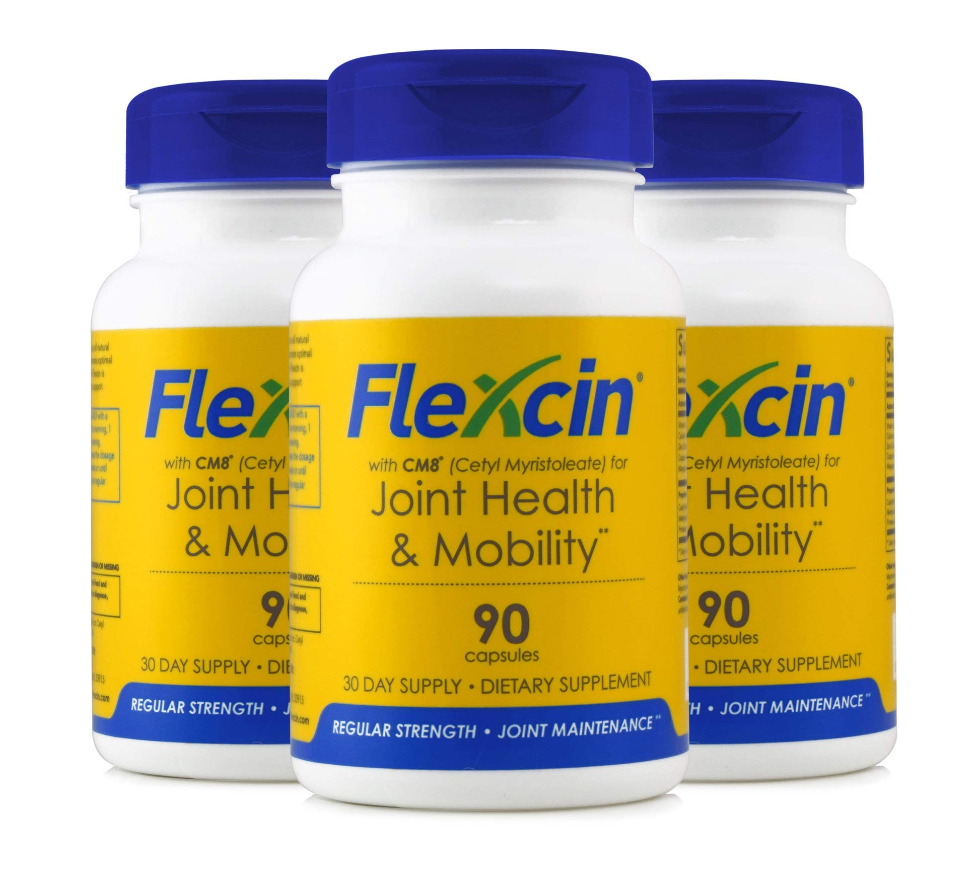 Flexcin Joint Health & Mobility Formula with CM8 (Cetyl Myristoleate), 270 Capsules