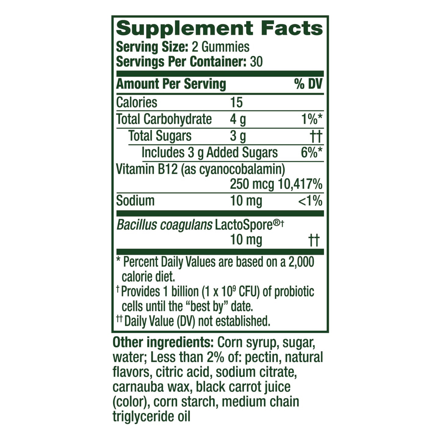 Align Probiotic Bloating Relief + Food Digestion with Vitamin B12 Gummies 120