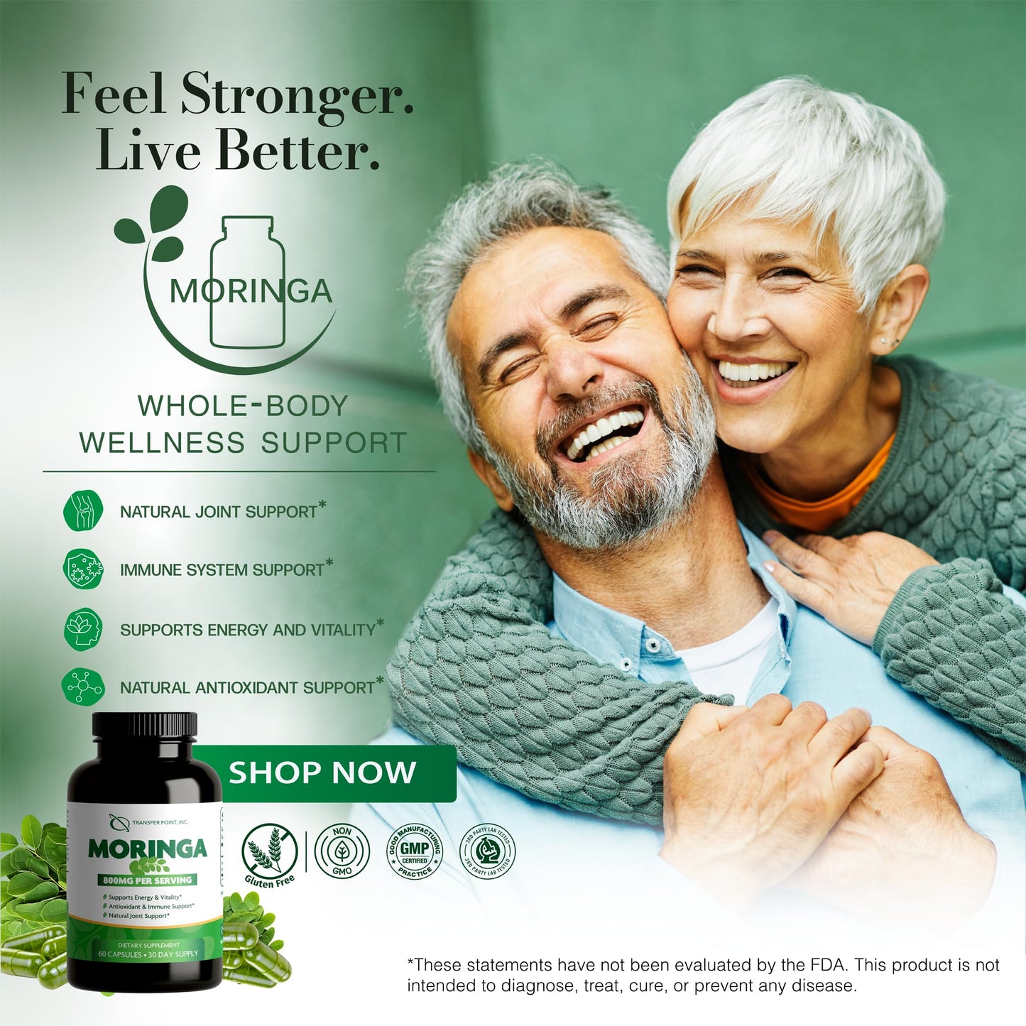 Transfer Point Moringa Oleifera Capsules 60 Veggie Capsules