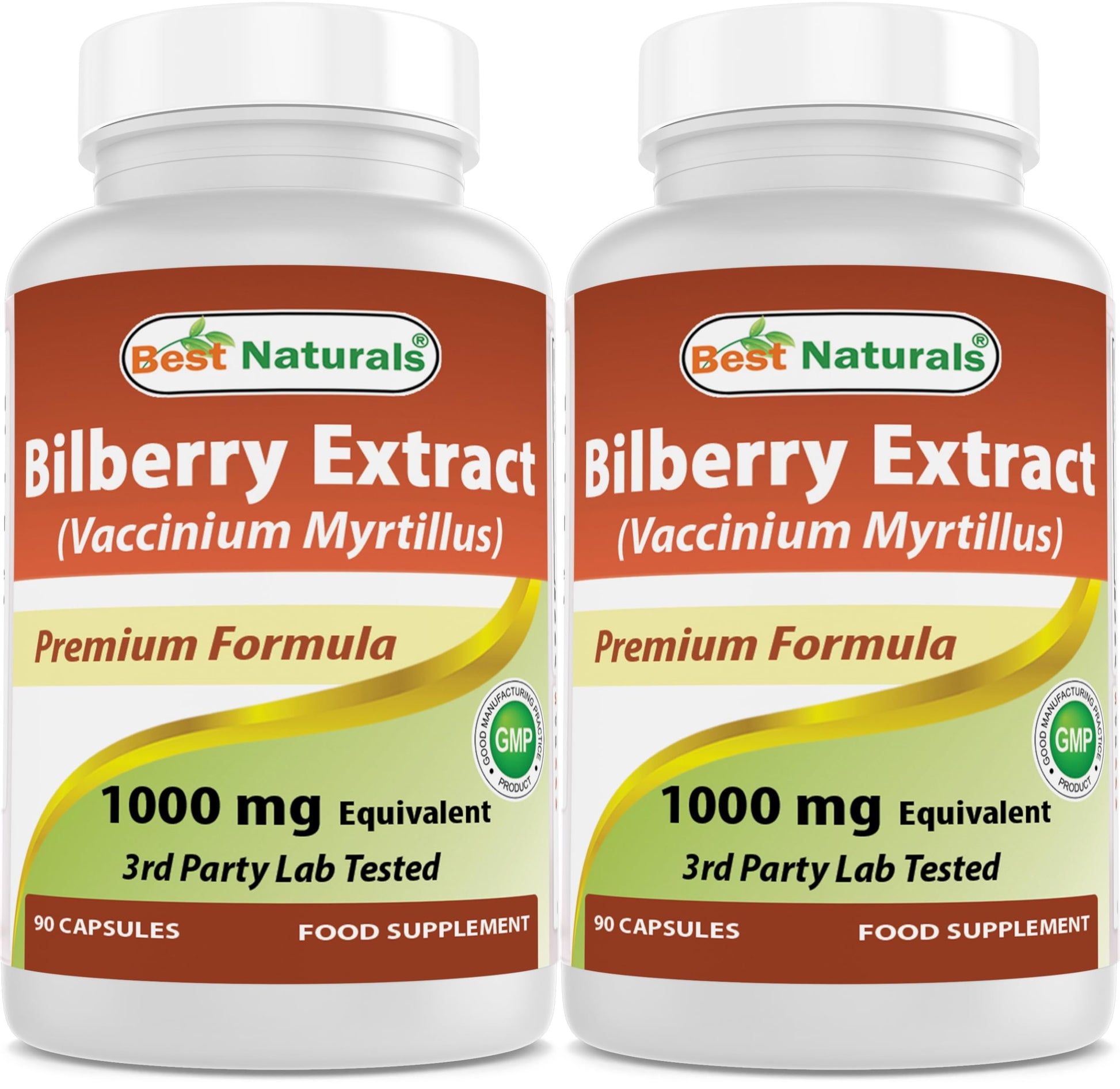 Best Naturals Bilberry 1000 mg Capsules, 180 Count